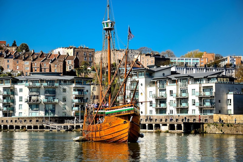 Bristol - houses and harbour